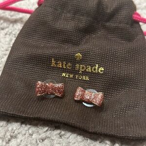 Kate Spade Pink Bow Earrings
